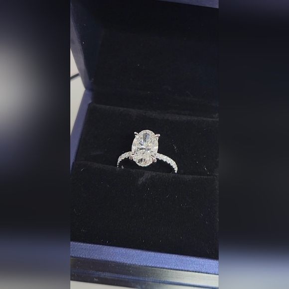 New 3ct IGI Lab Grown Diamond Ring,14K White Gold - Picture 10 of 11